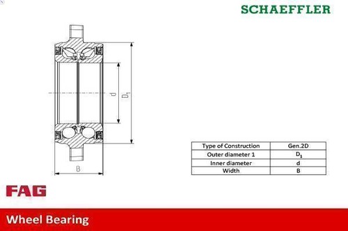 Wheel bearing kit - 713, 6497