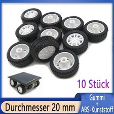 10 Stk 20mm Räder Gummi